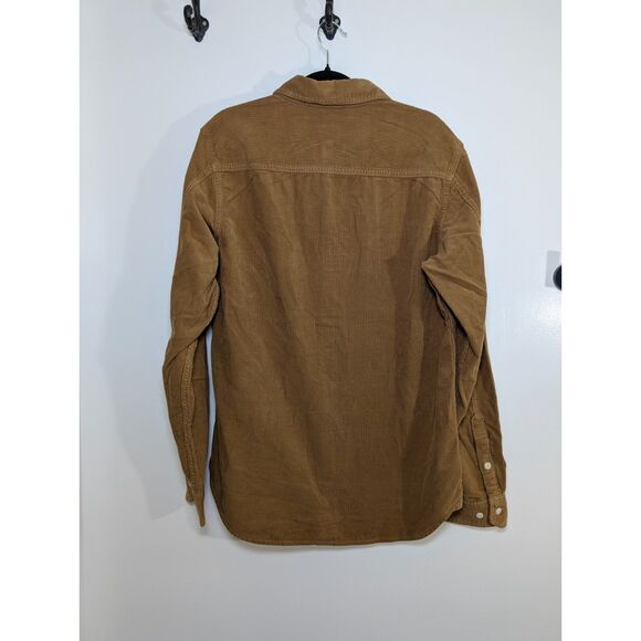 Adriano Goldschmied AG Corduroy Button Down Shirt Size M Brown Rugged Workwear - Picture 3 of 6